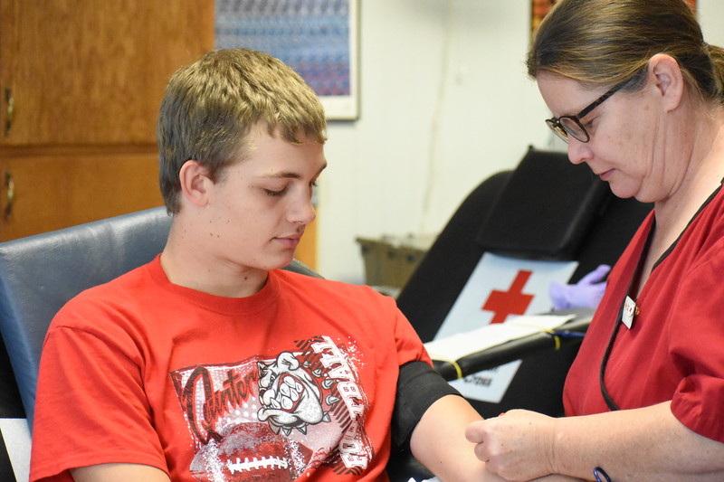 Quinter Schools QHS students, staff donate 24 units of blood
